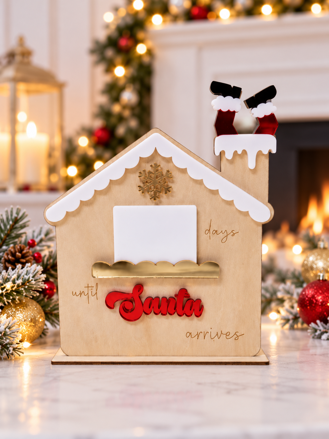 Christmas countdown sign