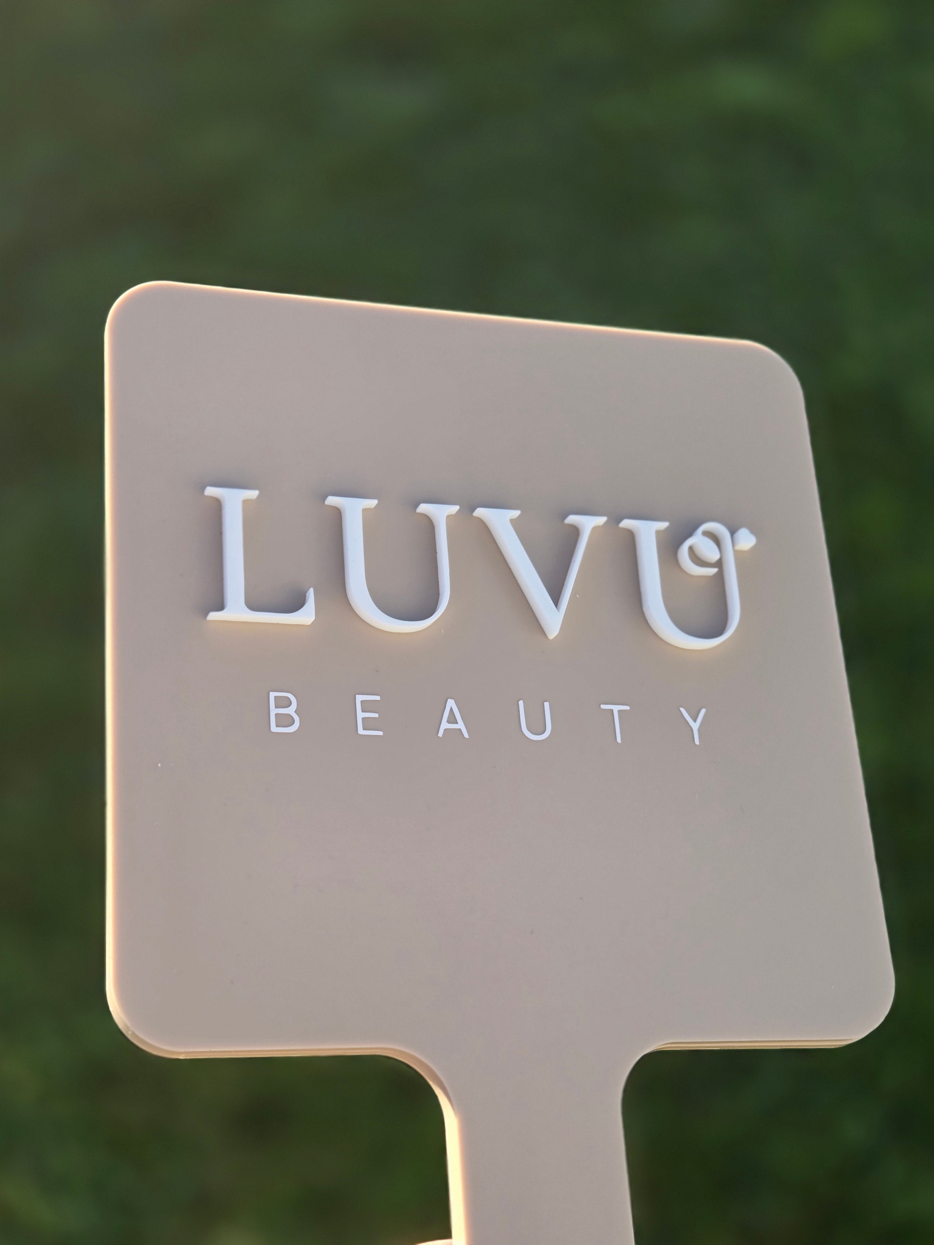 Custom double layered handheld mirror