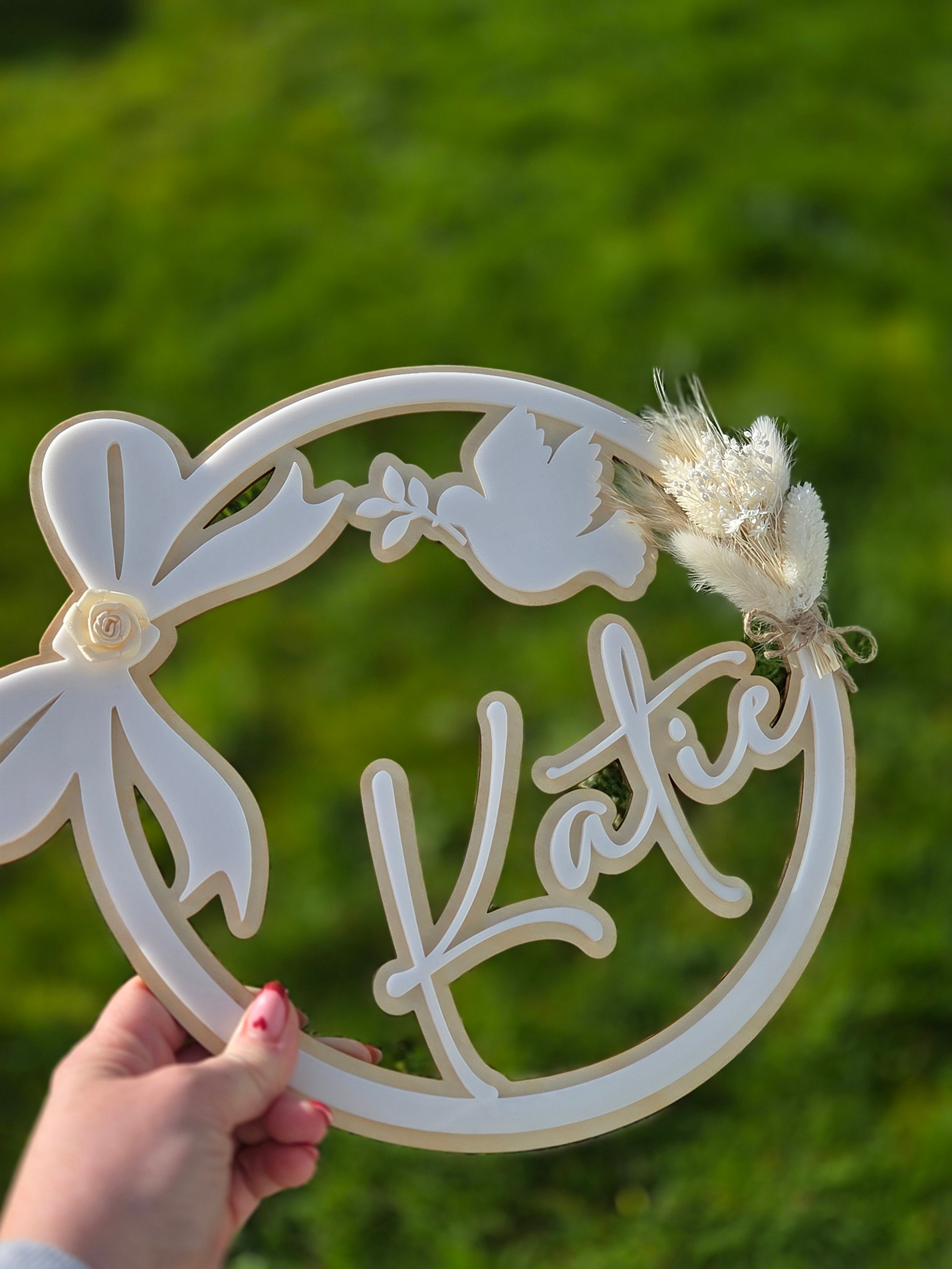 Personalised Name hoop