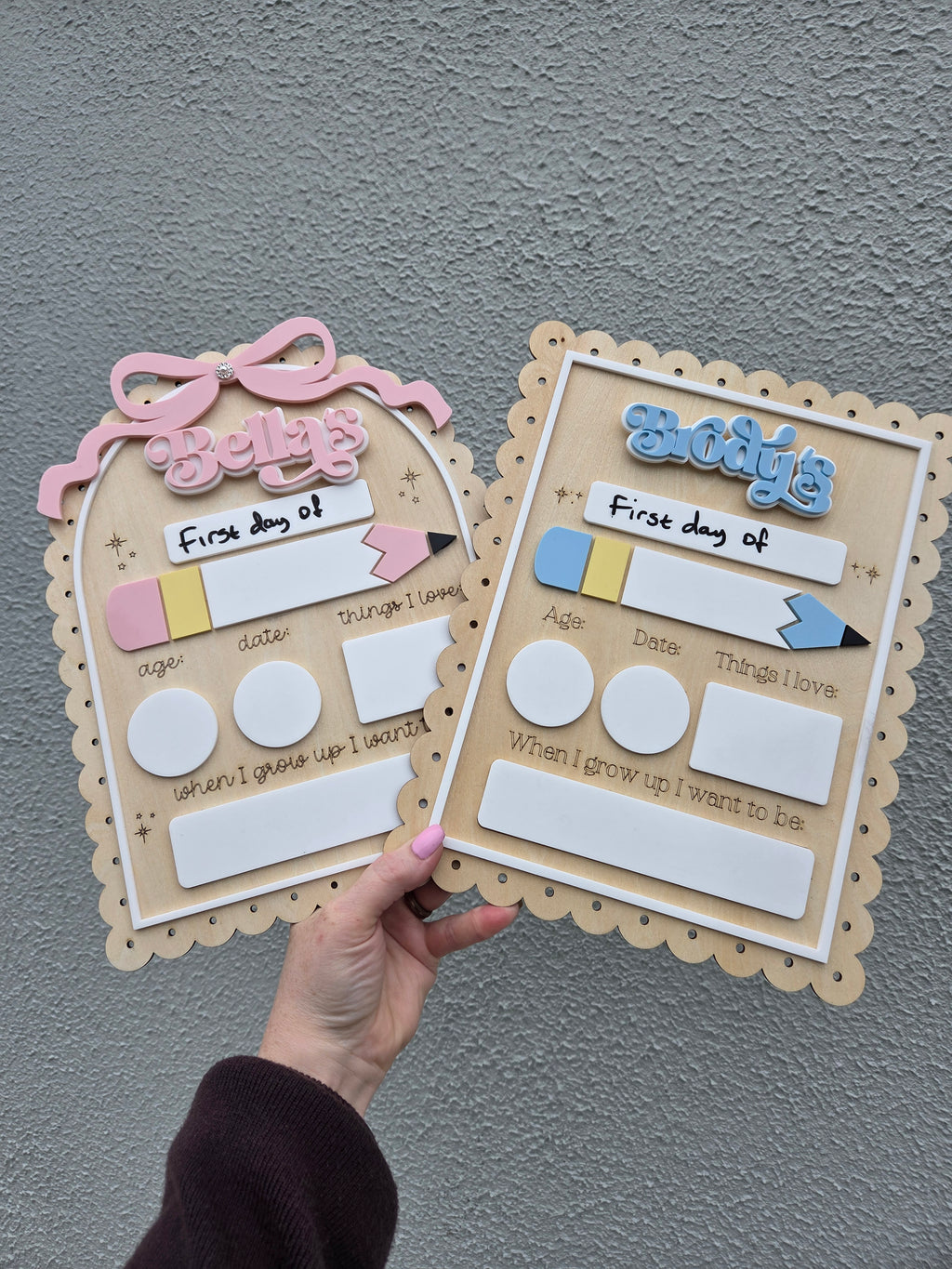Personalised First Day of School / Preschool Sign