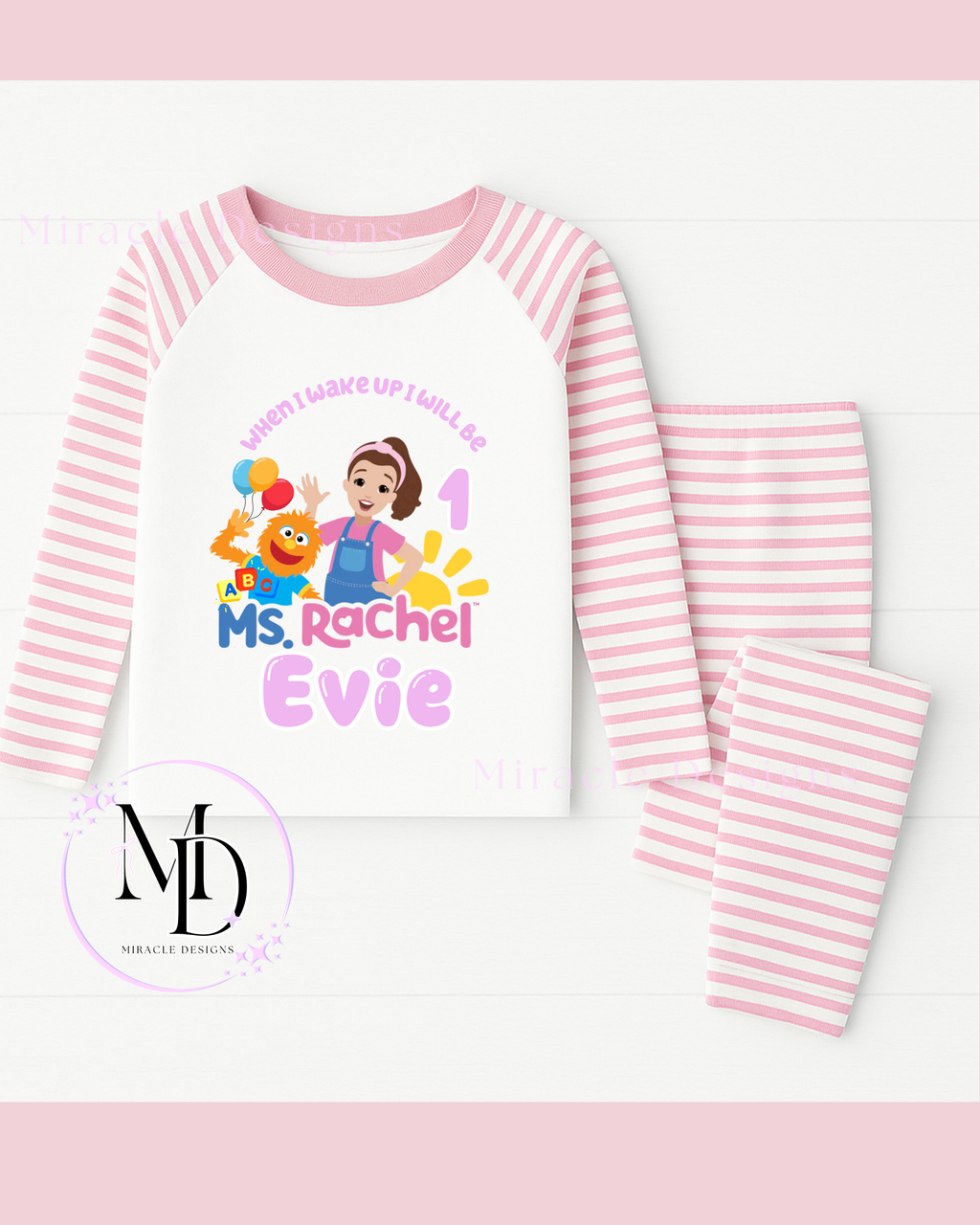 Kids personalised pj's