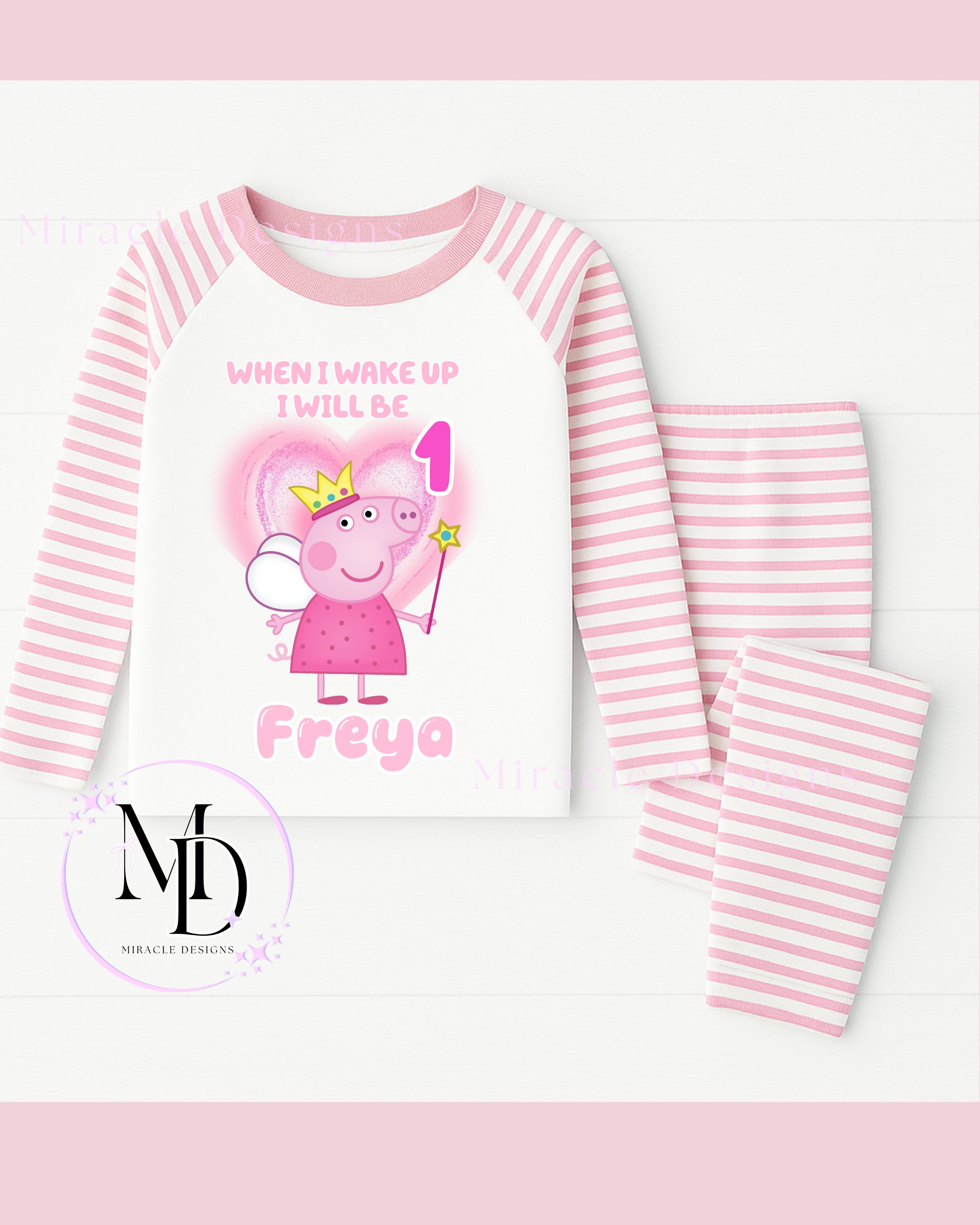 Kids personalised pj's