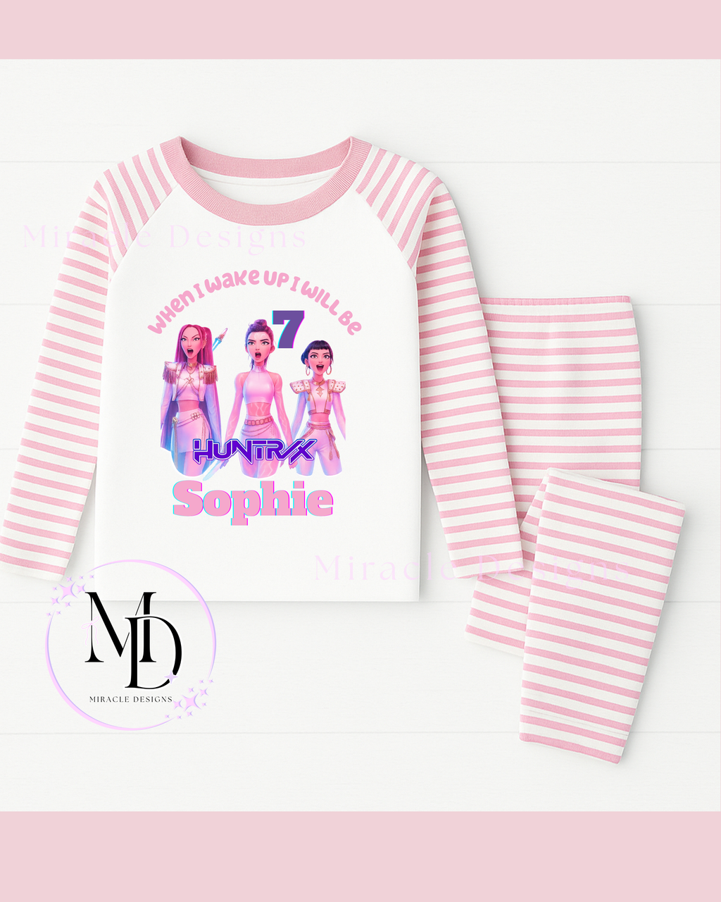 Kids personalised pj's
