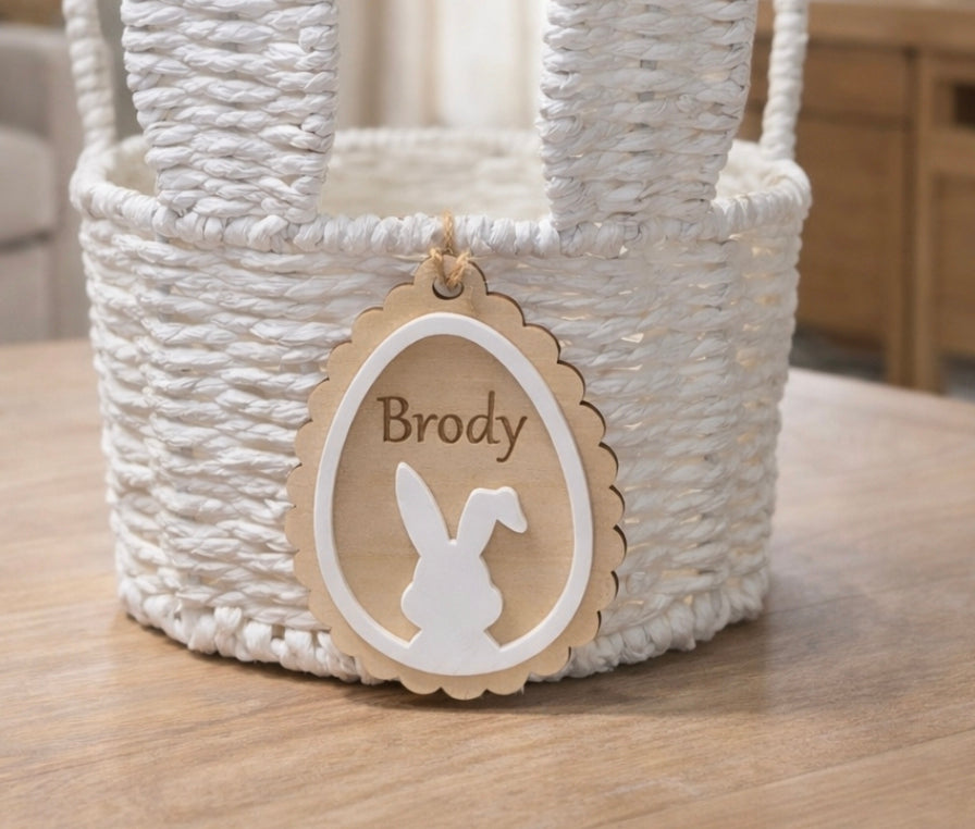 Wooden/ Acrylic Easter name tag only