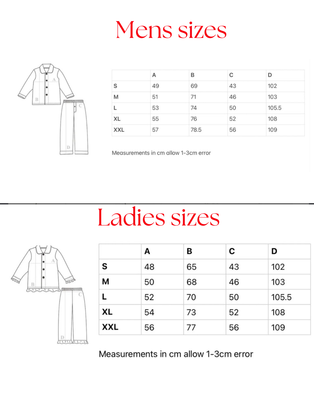 Luxury Red Velvet pyjamas ( PRE ORDER )