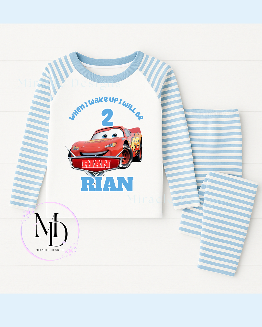 Kids personalised pj's