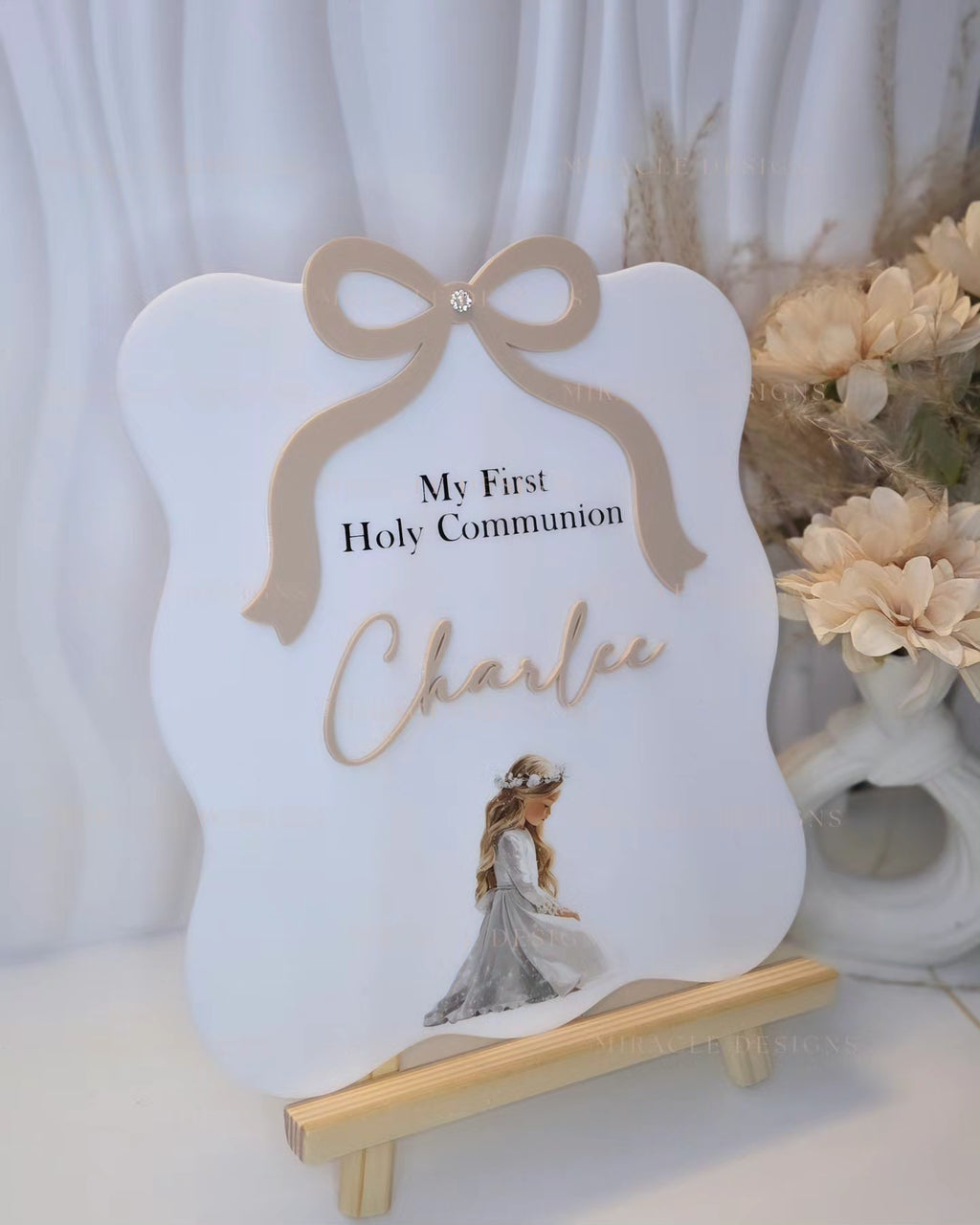 Acrylic First Holy Communion Table Sign