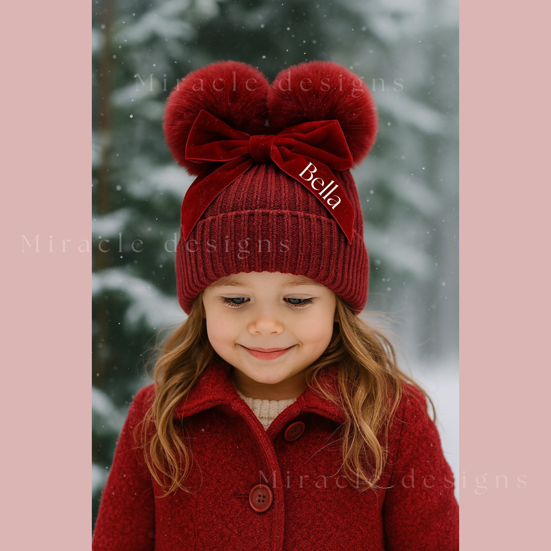 Double pom pom hats