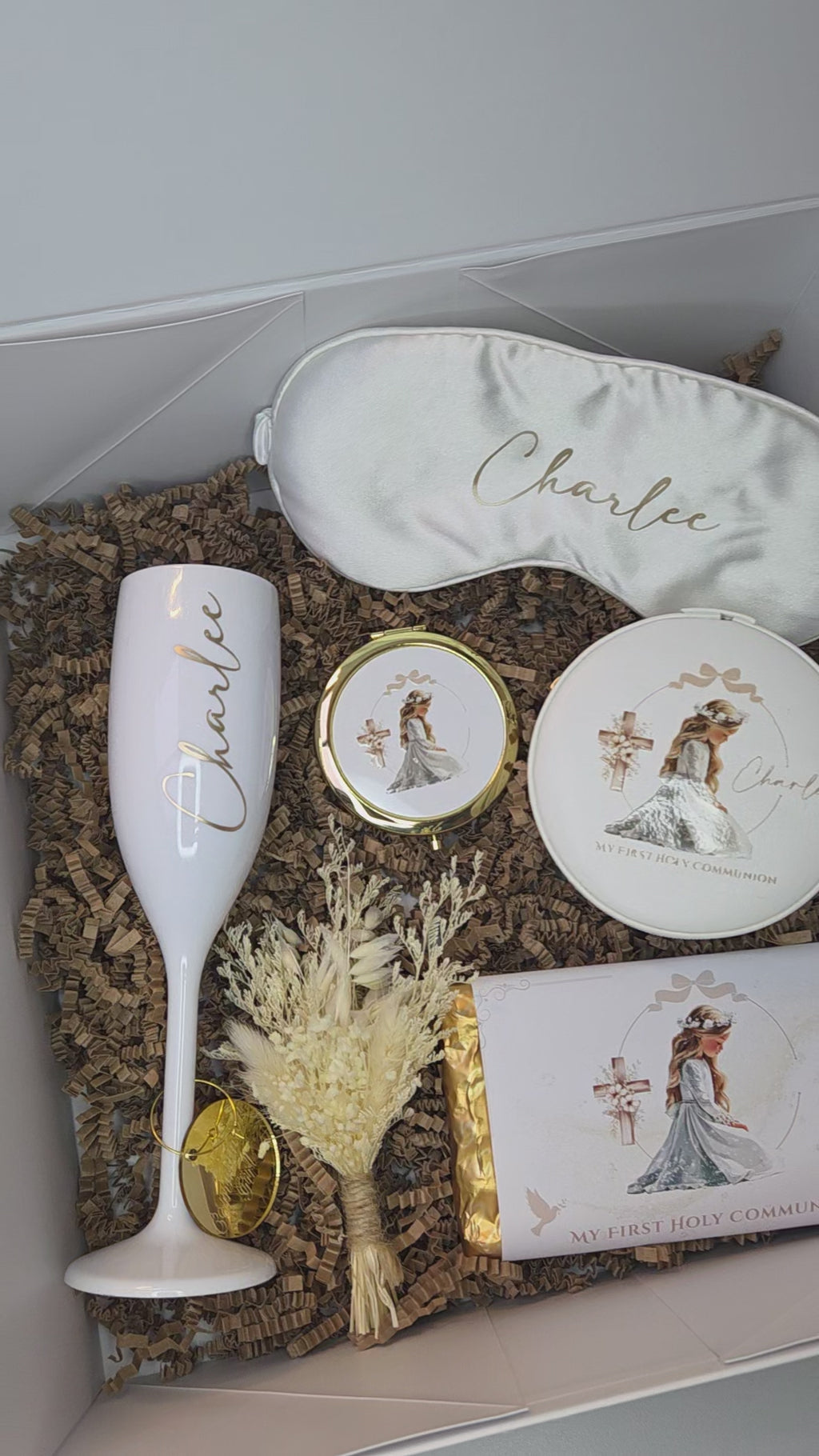 Personalised bespoke Communion gift box