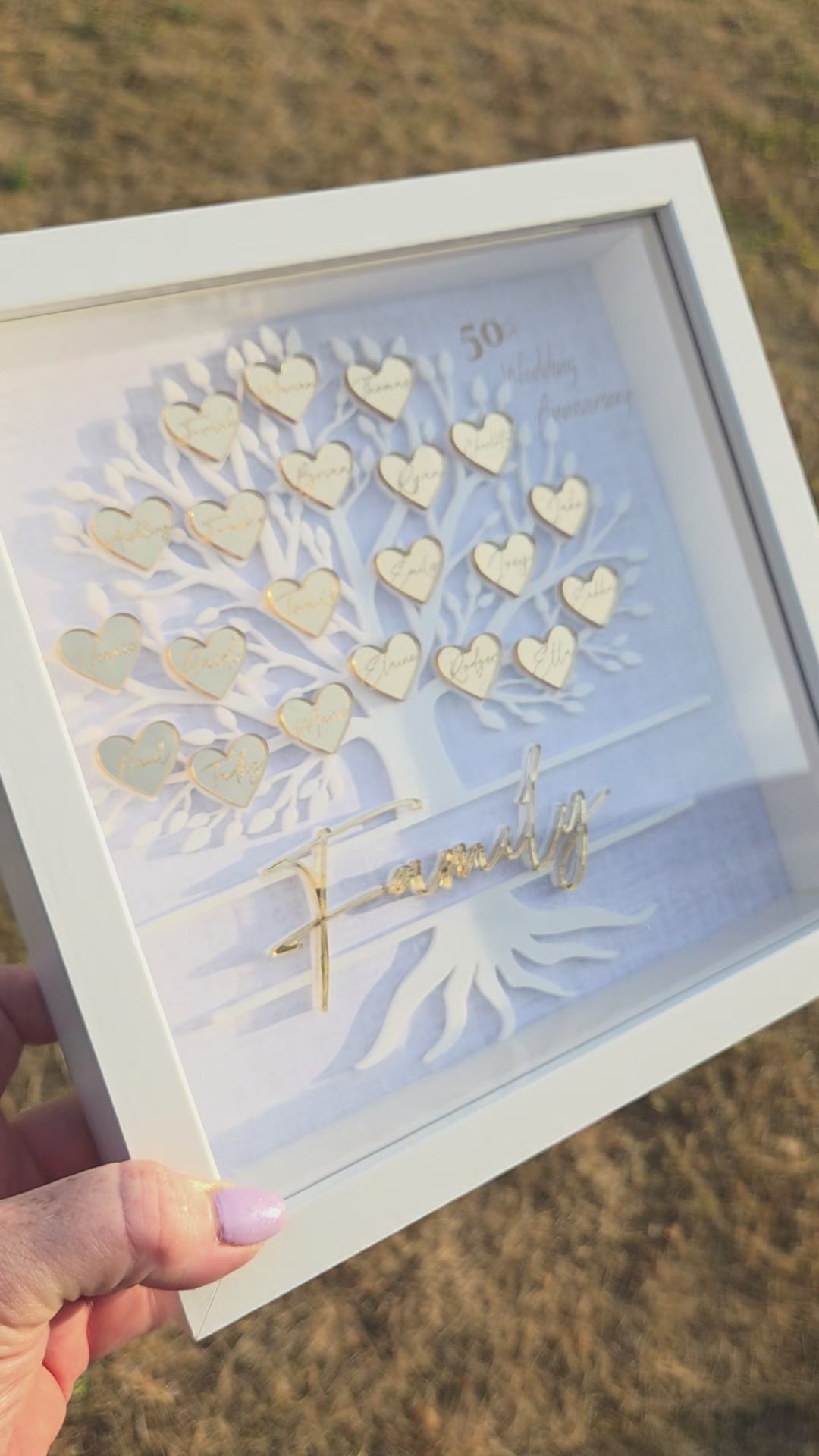 Shadow box family tree