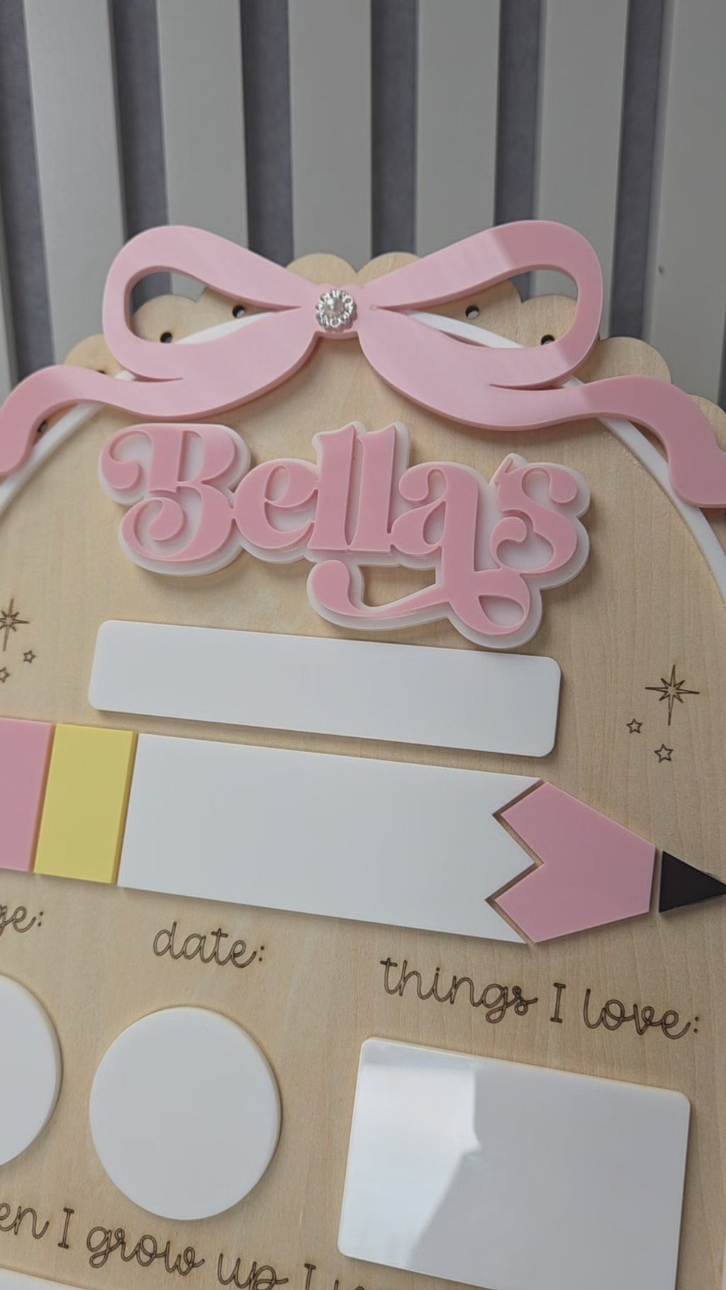 Personalised First Day of School / Preschool Sign