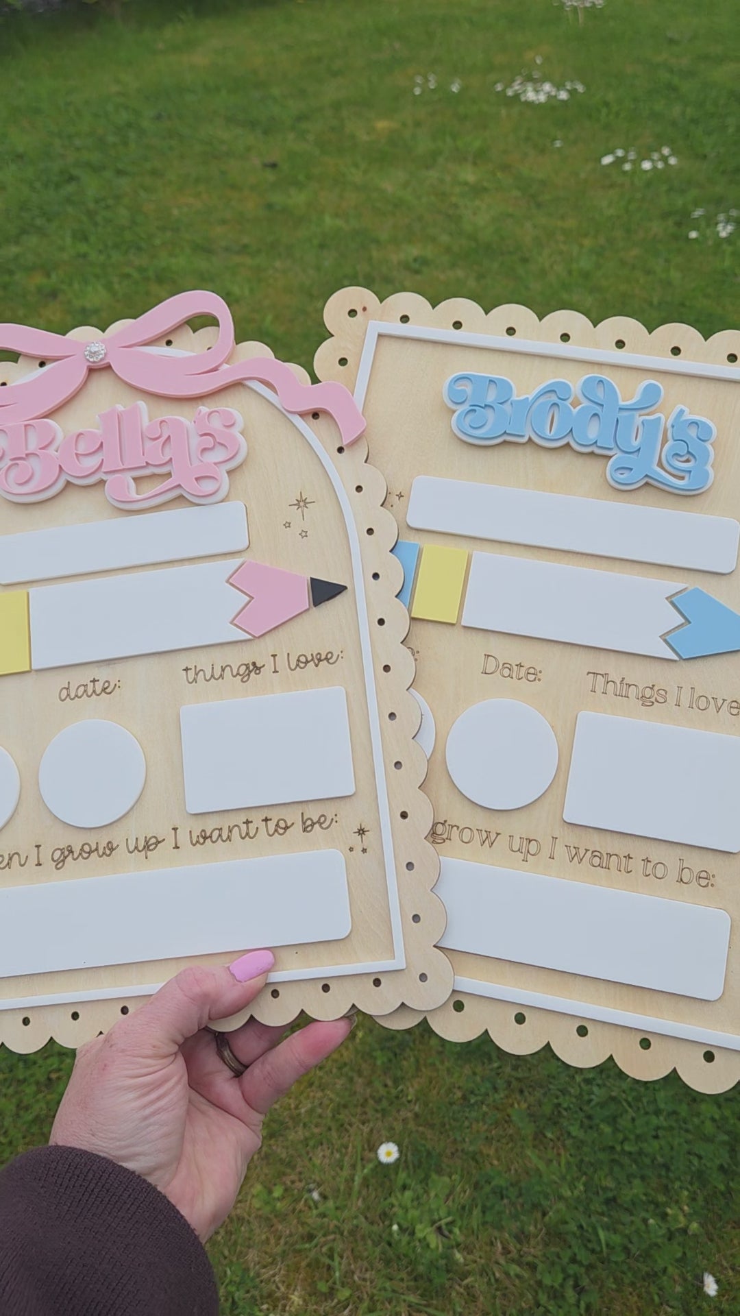 Personalised First Day of School / Preschool Sign