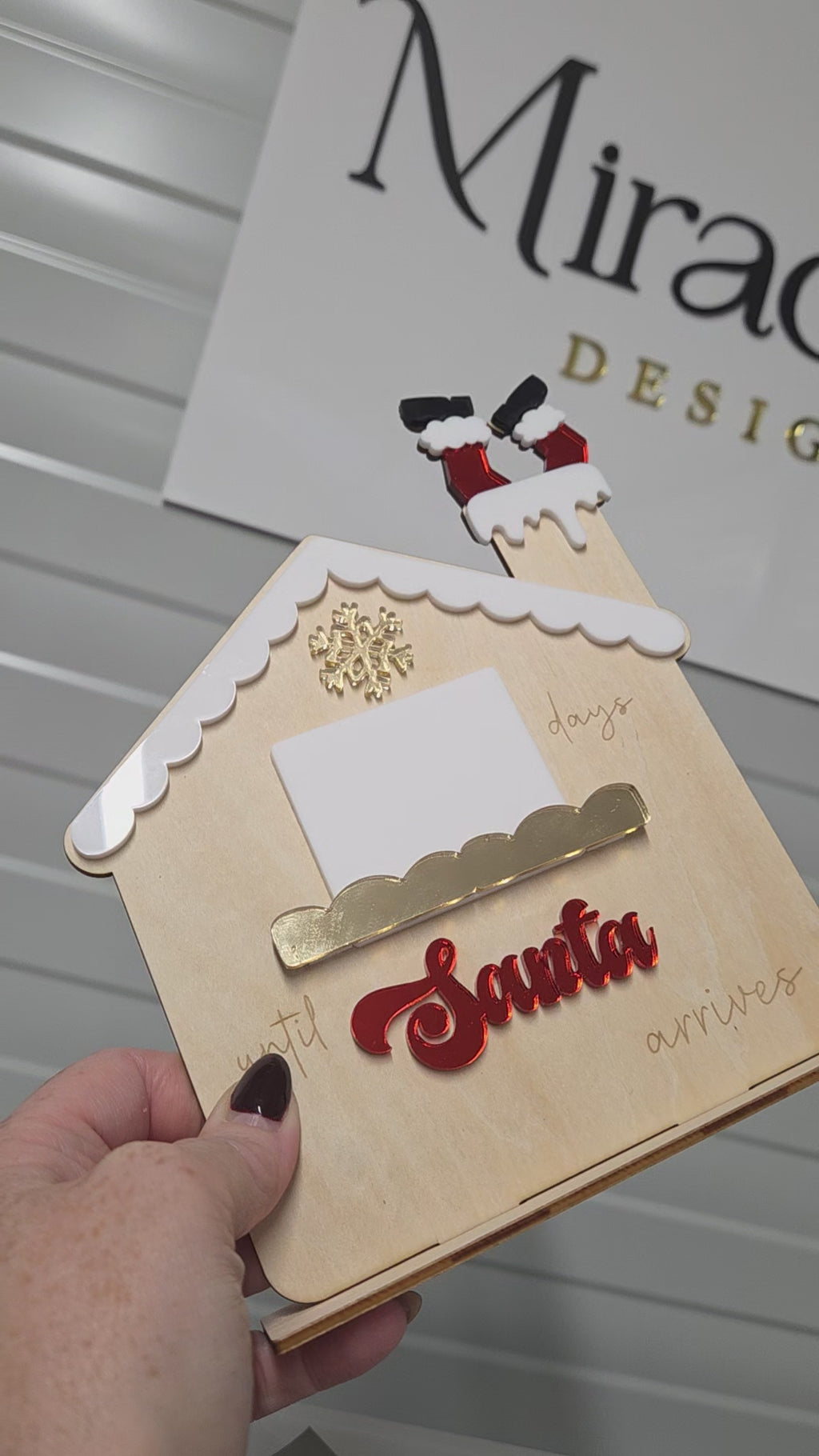 Christmas countdown sign