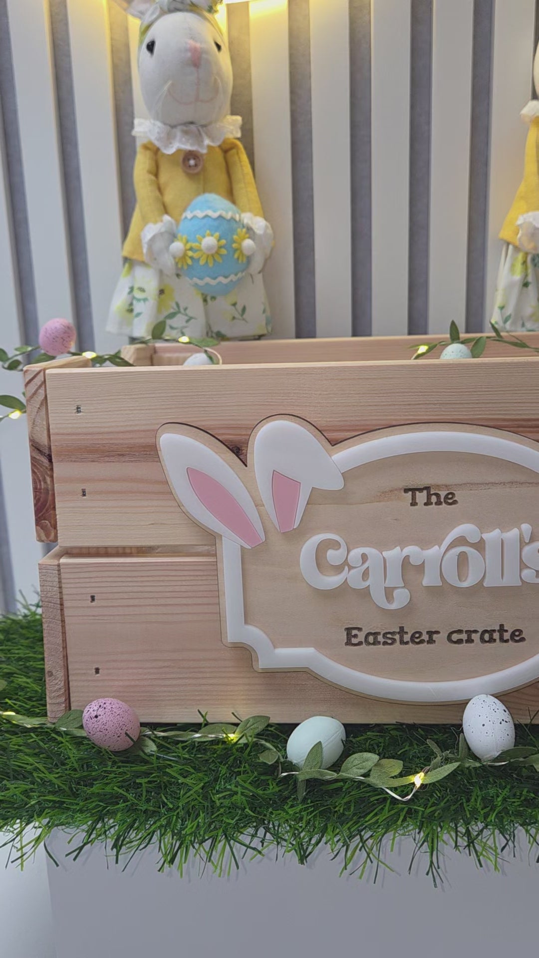 🐰 Easter wooden crates & plaques ✨️