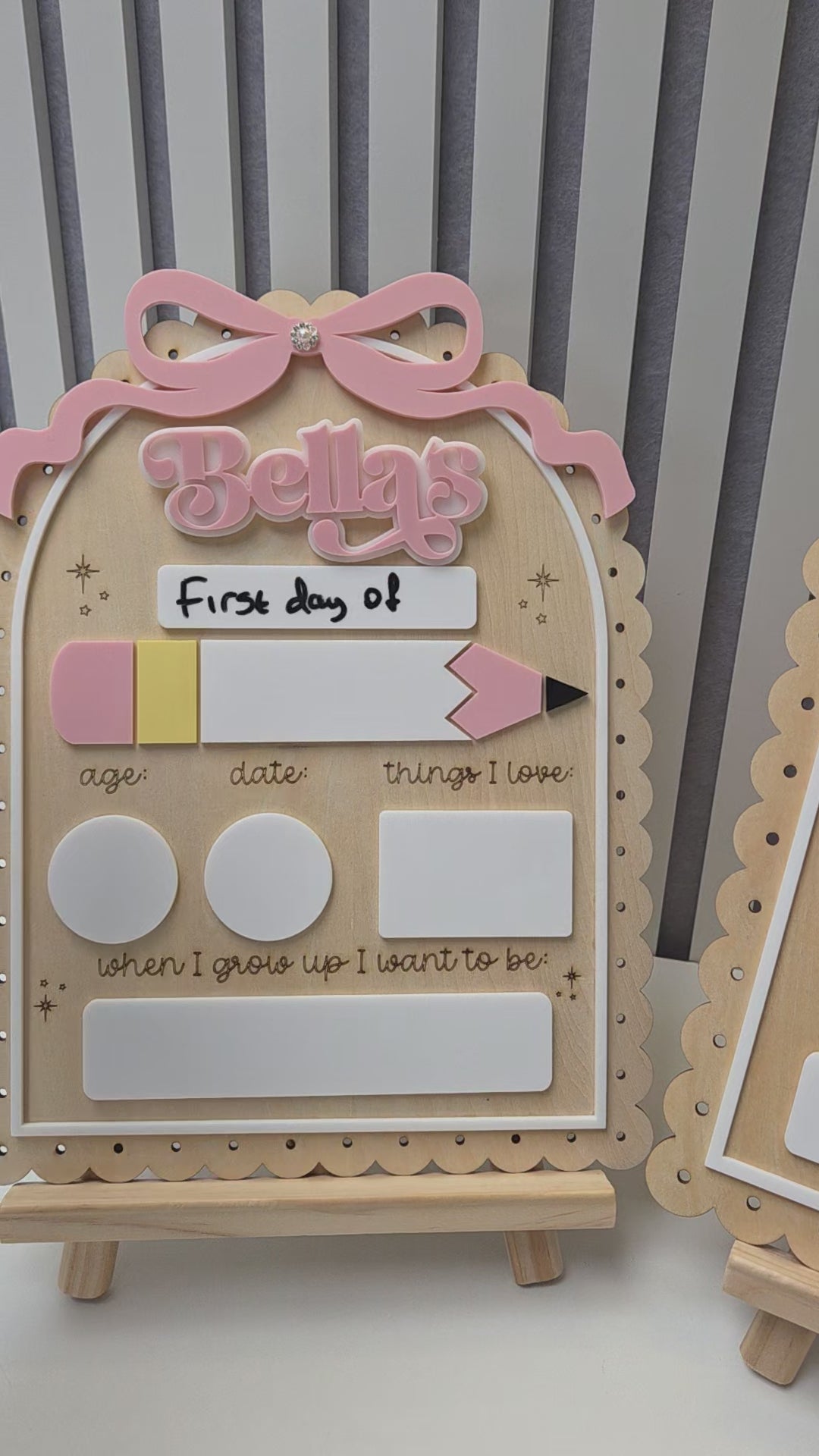 Personalised First Day of School / Preschool Sign