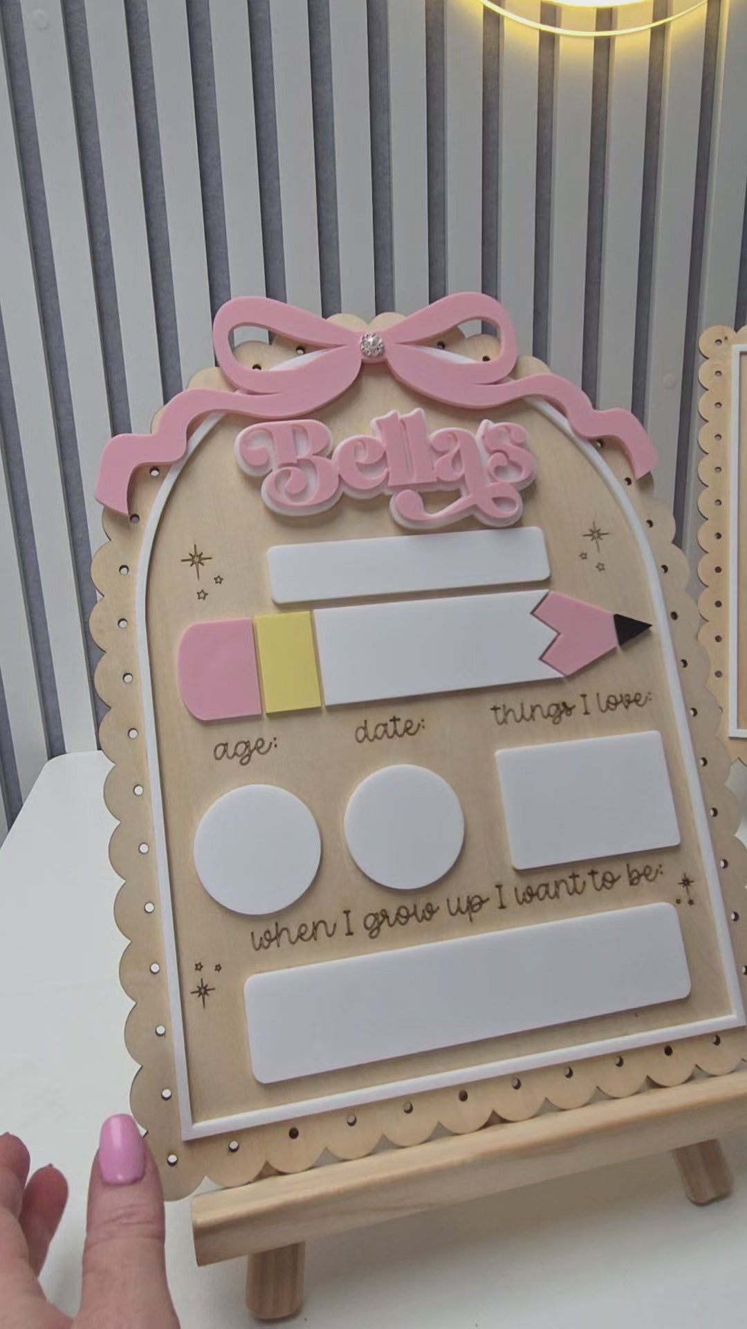 Personalised First Day of School / Preschool Sign