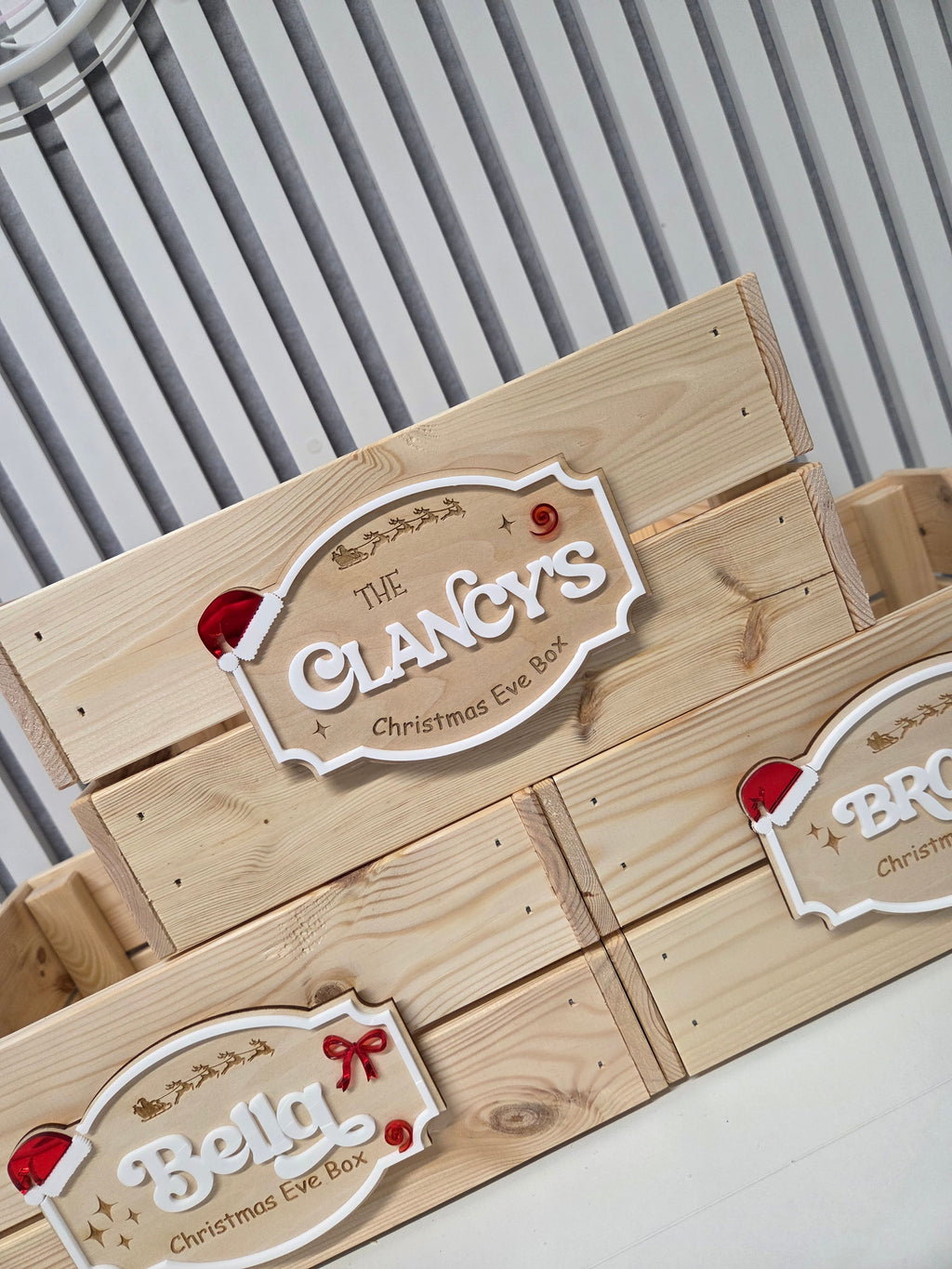 Christmas eve personalised crate
