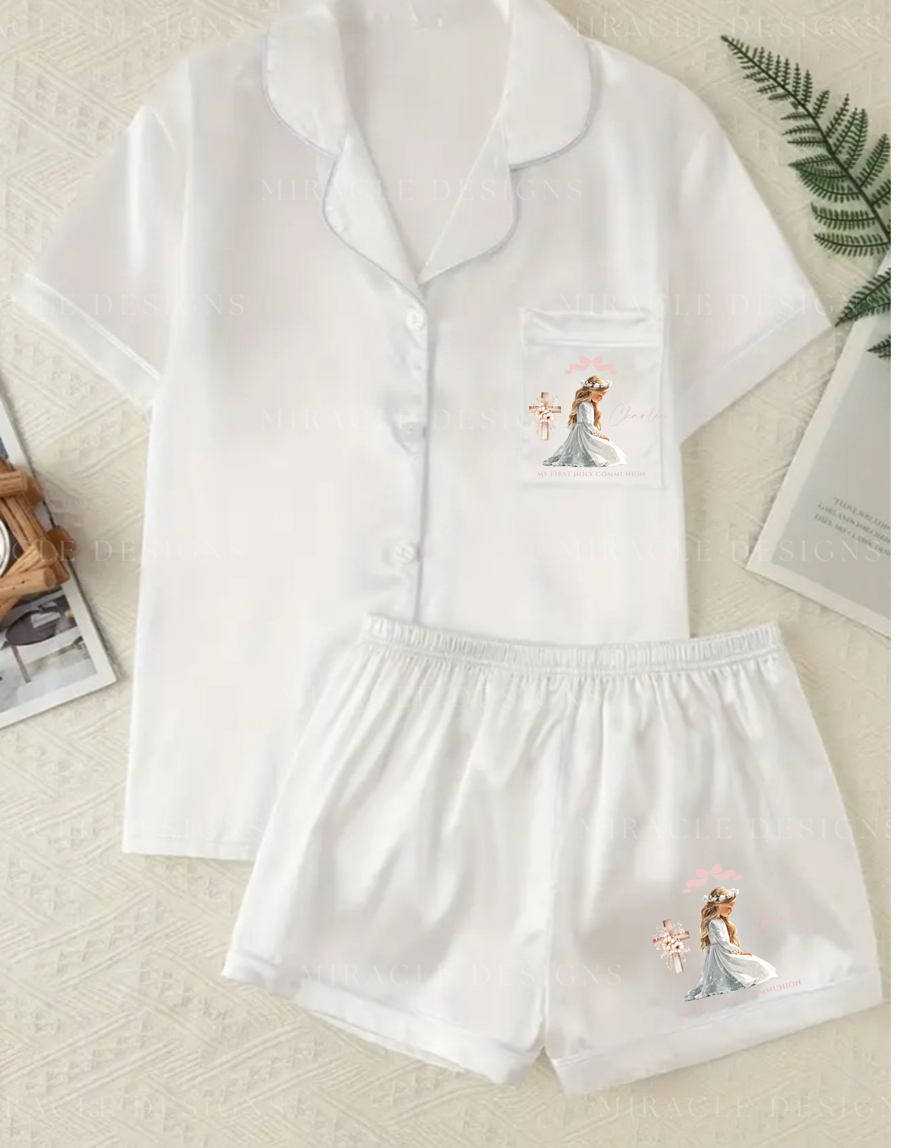 Satin short sleeve Pj's