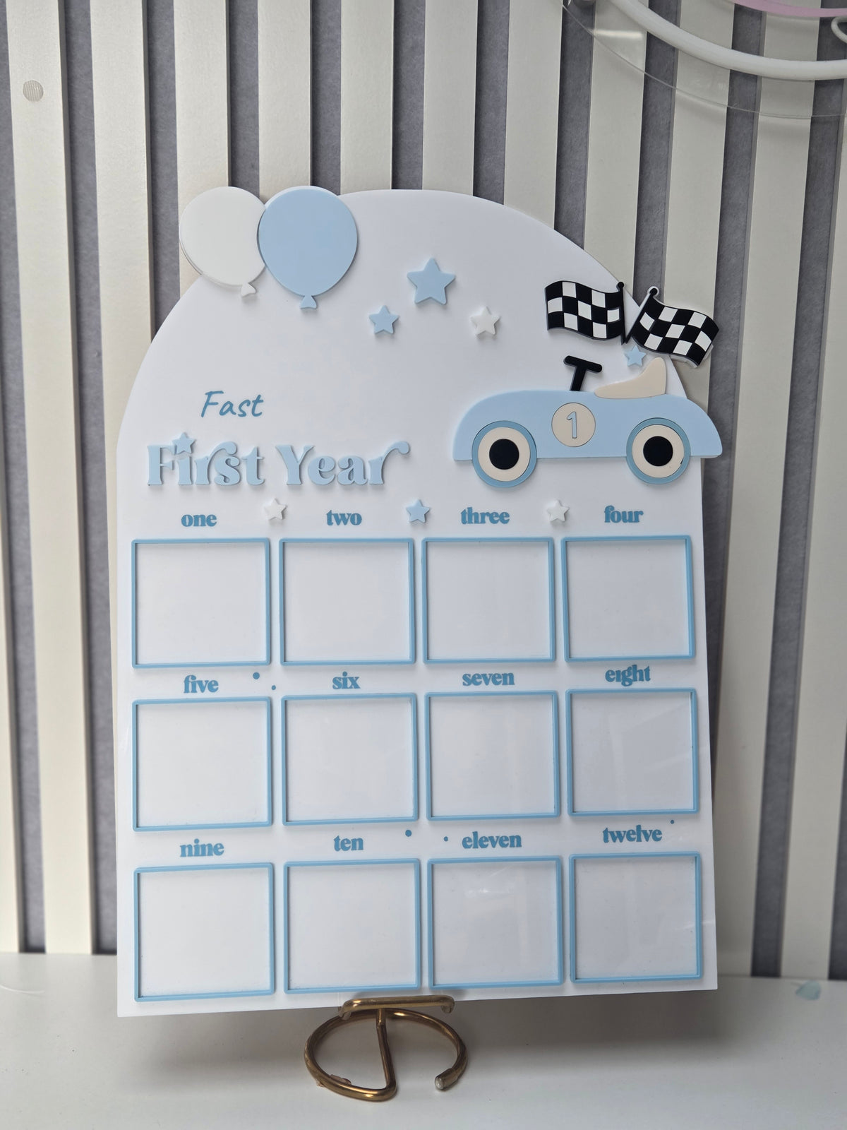 First birthday milestone sign