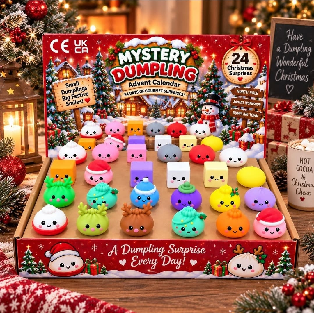 🎄🥟 Mystery Dumpling Advent Calendar – 24 Christmas Surprises! 🥟🎄
